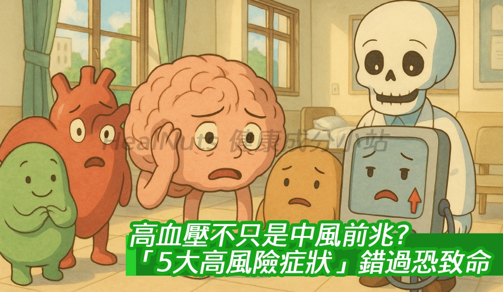 高血壓不只是中風前兆！「5大高風險症狀」，錯過恐致命