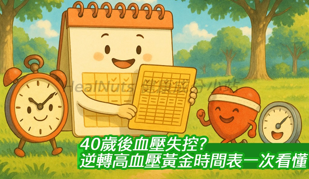 40歲後血壓失控？「逆轉高血壓黃金時間表」一次看懂
