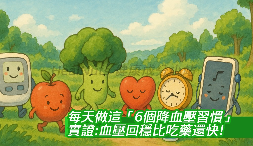 每天做這「6個降血壓習慣」，實證：血壓回穩比吃藥還快！