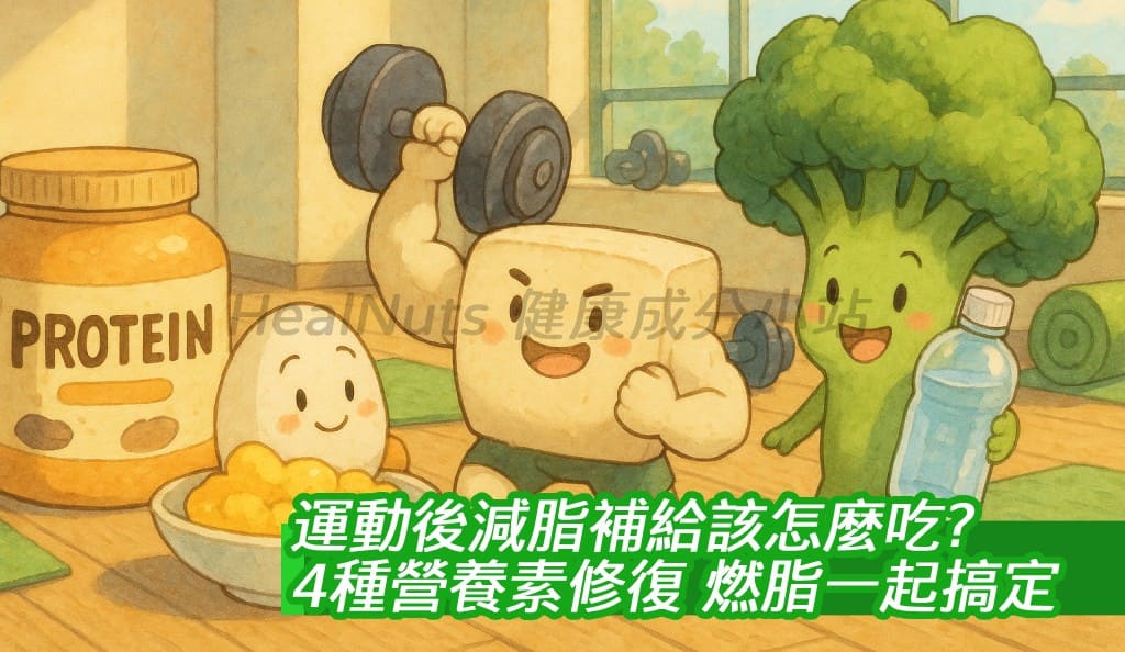 運動後減脂補給該怎麼吃？4種營養素修復＋燃脂一起搞定