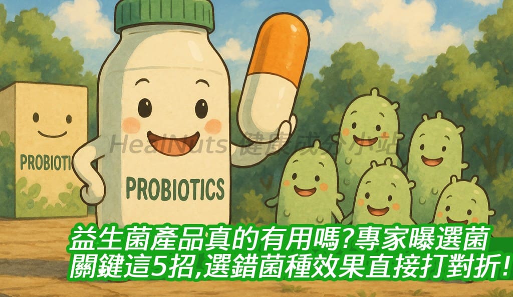 益生菌產品真的有用嗎？專家曝選菌關鍵這5招，選錯菌種效果直接打對折！