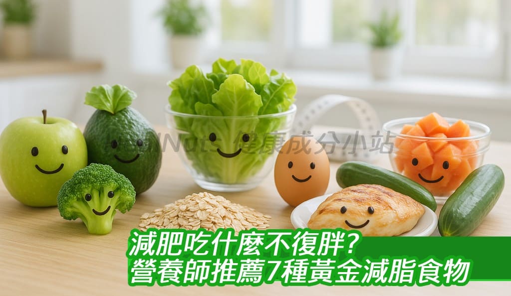 減肥吃什麼不復胖？營養師推薦7種黃金減脂食物