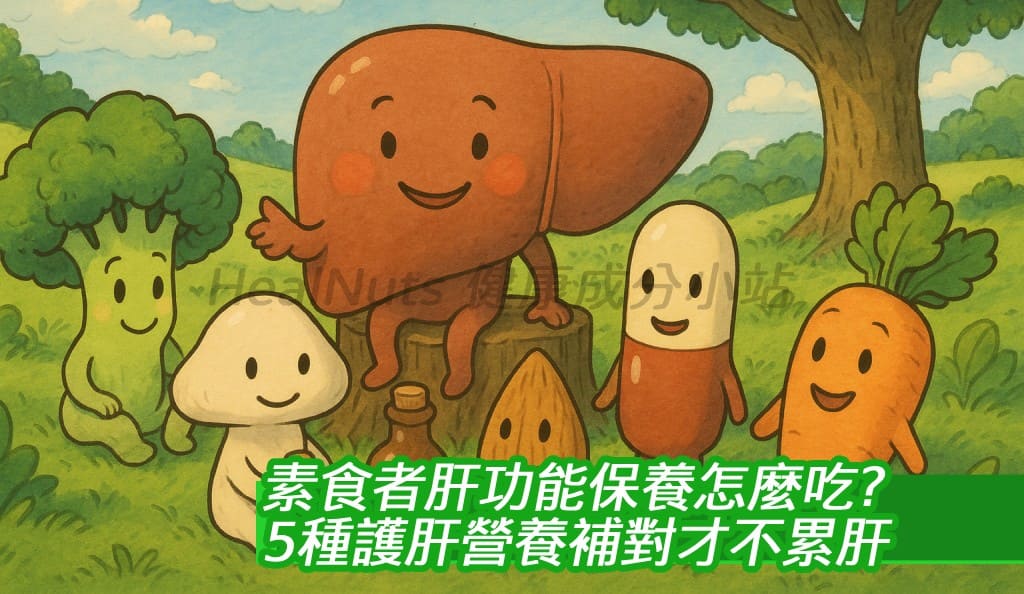 素食者肝功能保養怎麼吃？5種護肝營養補對才不累肝