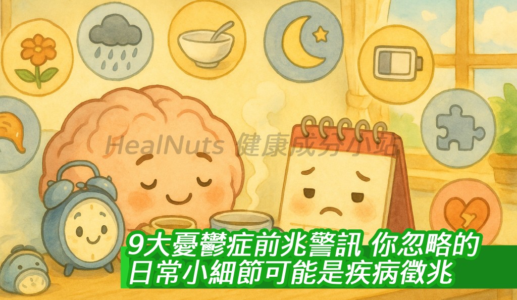 9大憂鬱症前兆警訊！你忽略的日常小細節可能是疾病徵兆