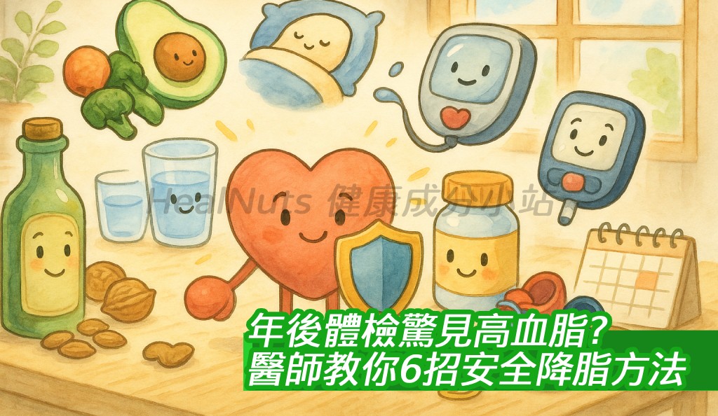 年後體檢驚見高血脂？醫師教你6招安全降脂方法