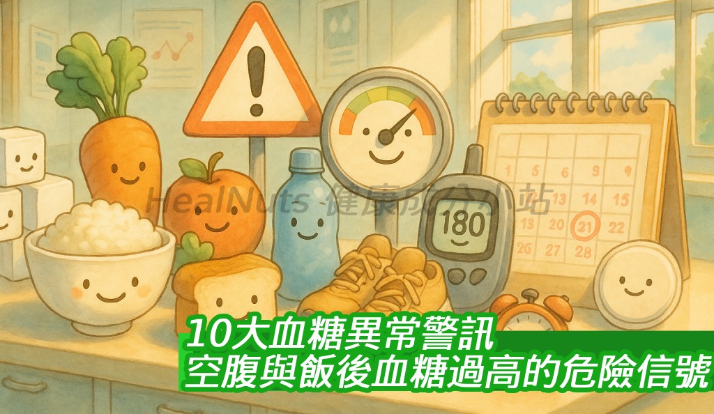 10大血糖異常警訊！空腹與飯後血糖過高的危險信號