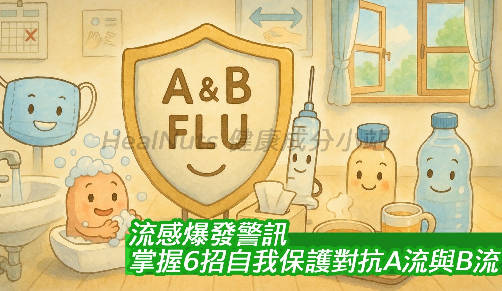 流感爆發警訊！掌握6招自我保護對抗A流與B流