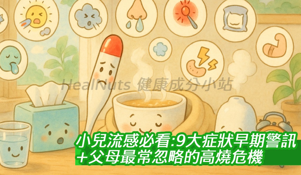 小兒流感必看！9大症狀早期警訊，父母最常忽略的高燒危機