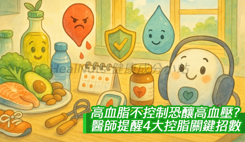 高血脂不控制恐釀高血壓！醫師提醒4大控脂關鍵招數