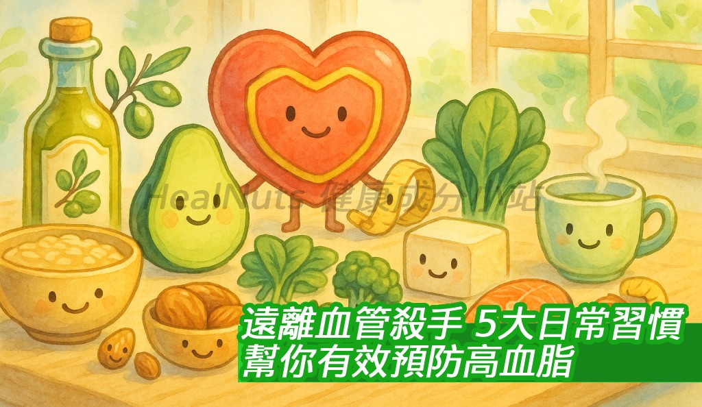 遠離血管殺手！5大日常習慣幫你有效預防高血脂
