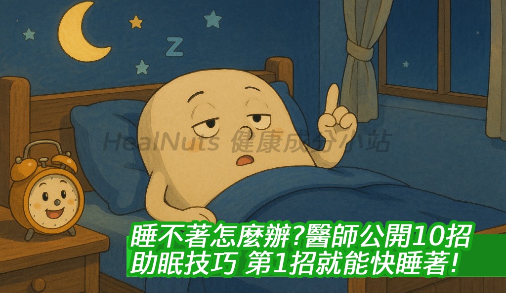 「睡不著怎麼辦？」醫師公開10招助眠技巧，第1招就能快睡著！
